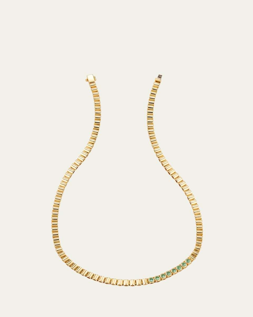 TUBBO Emerald Tennis Necklace